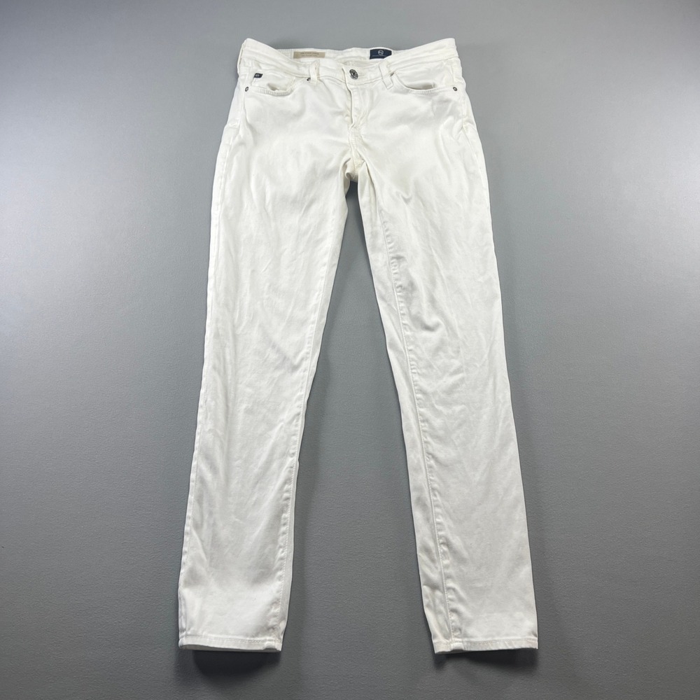 Ag Adriano Goldschmied The Stevie Ankle Jeans Womens 26R White Slim Straight
